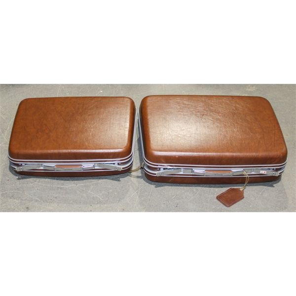 TWO VINT. SAMSONITE LUGGAGE CASES W/ KEY
