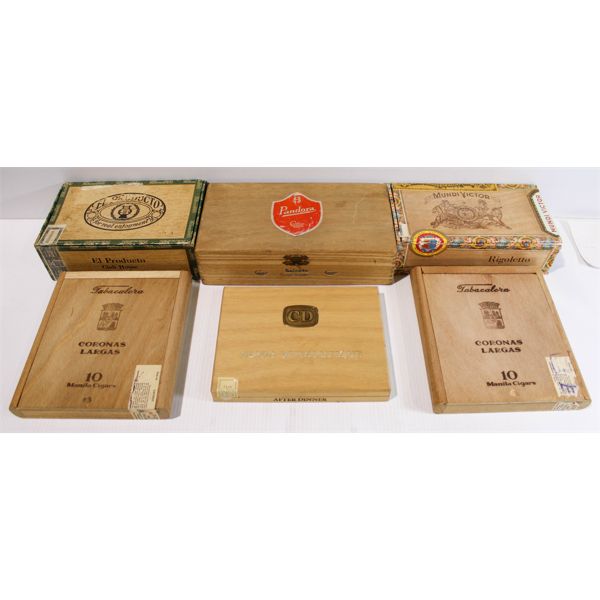 ASSORT. VINT. CIGAR BOXES