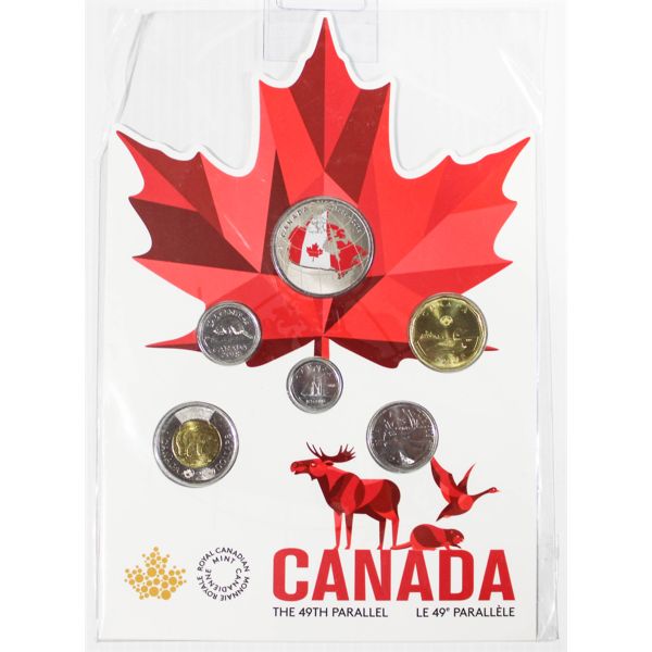RCM 2018 CANADA THE 49TH PARALLEL COIN SET