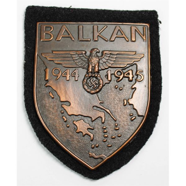 1944 - 1945 GERMAN BALKAN CAMPAIGN SHIELD