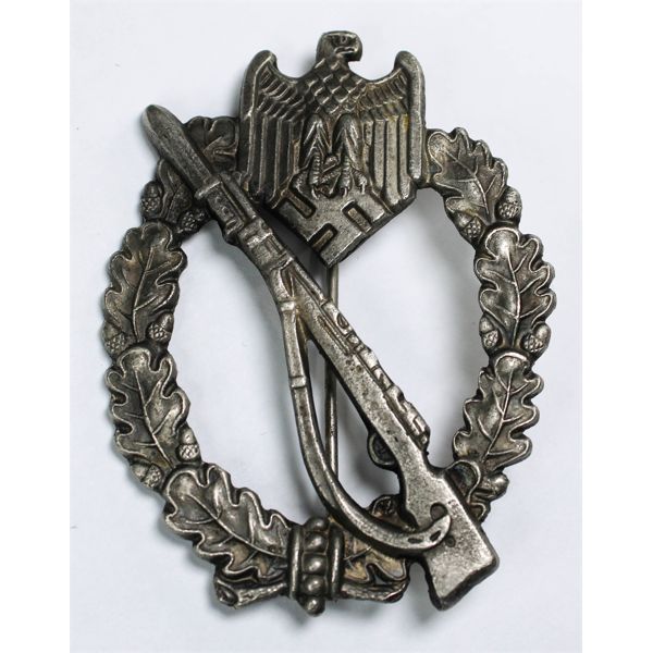 WWII GERMAN INFANTRY ASSAULT BADGE - SILVER