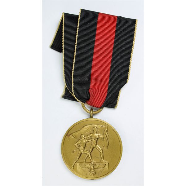 1 OCT. 1938 ENTRY INTO SUDETENLAND COMM. MEDAL