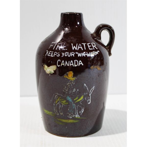 VINT. FIRE WATER CROCK JUG 