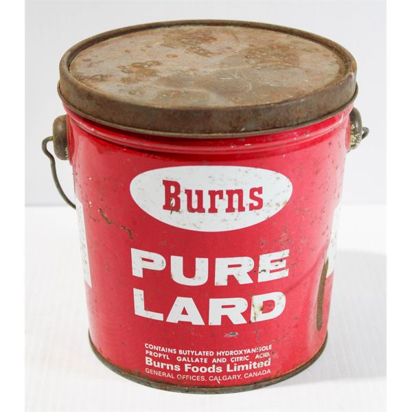 BURNS PURE LARD 3LBS TIN