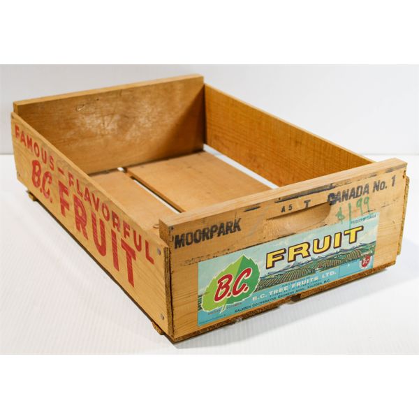 VINT. B.C. FRUIT CRATE