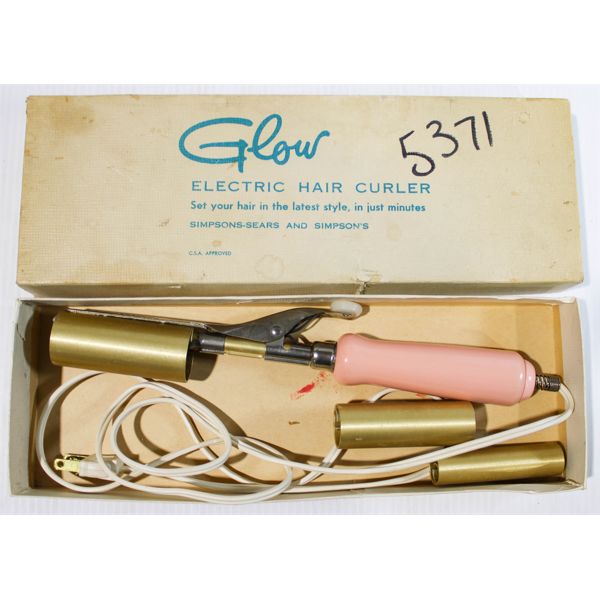 VINT. GLOW ELECTRIC HAIR CURLER 