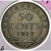 Image 1 : 1917 NEWFOUNDLAND SILVER HALF DOLLAR