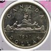 Image 1 : 1951 CANADIAN SILVER VOYAGEUR DOLLAR