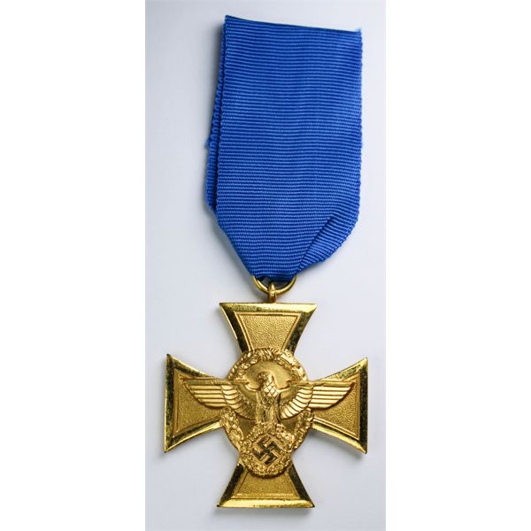 WWII GERMAN POLICE LONG SERVICE MEDAL 1ST CLASS
