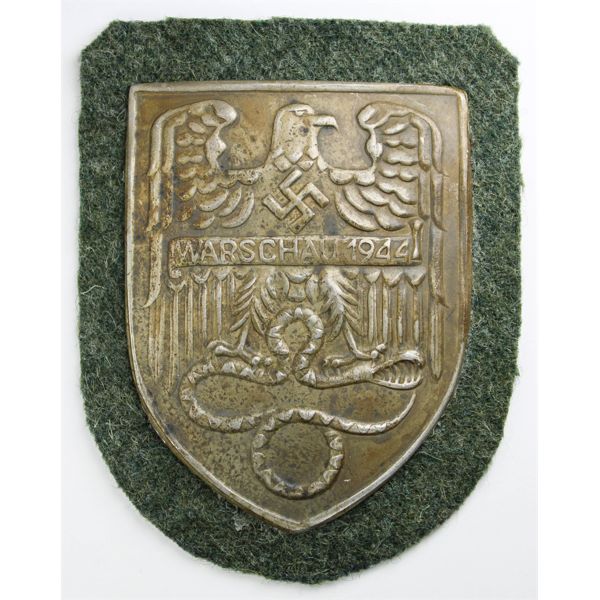 1944 WWII GERMAN WARSCHAU CAMPAIGN SHIELD