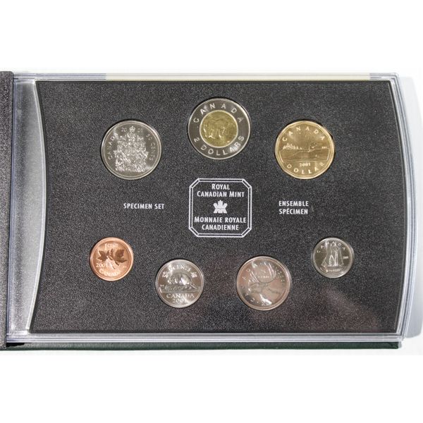 2001 ROYAL CANADIAN MINT PROOF COIN SET