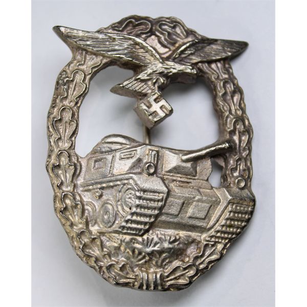 WWII GERMAN LUFTWAFFE TANK COMBAT BADGE