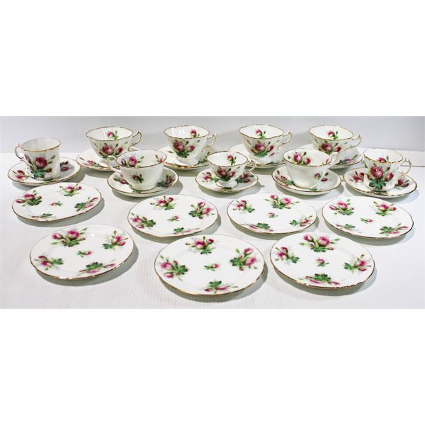 ASST. BONE CHINA TEA CUPS & SAUCERS