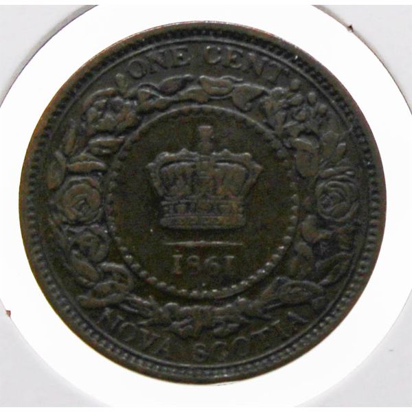 1861 NOVA SCOTIA VF LARGE PENNY