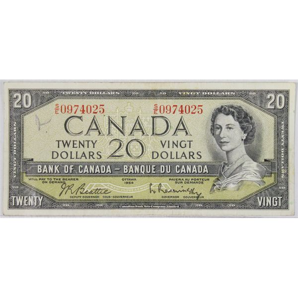 1954 CANADIAN $20 BANK NOTE