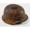 Image 2 : WWII GERMAN MILITARY HELMET W/ INNER LEATHER LINER