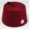 Image 1 : WWII WAFFEN-SS FEZ WITH SS DEATH SKULL PIN VERY RARE