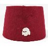 Image 2 : WWII WAFFEN-SS FEZ WITH SS DEATH SKULL PIN VERY RARE