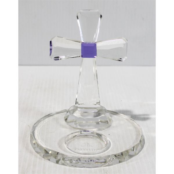 PARTY LITE CROSS CANDLE HOLDER