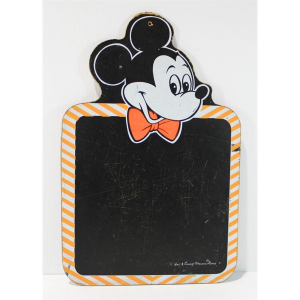 VINT. DISNEY MICKEY MOUSE KIDS CHALKBOARD