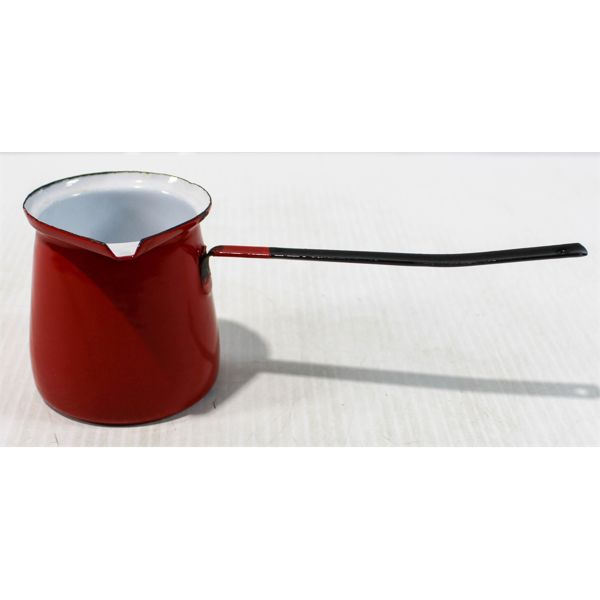 VINT. ENAMEL DIPPER LADLE W/ SPOUT