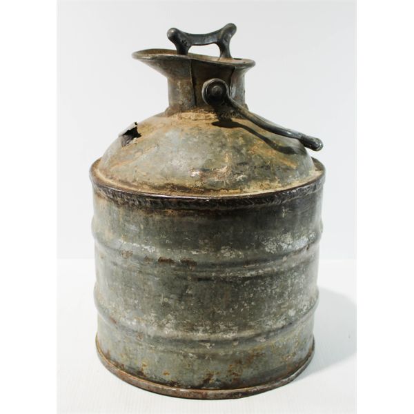VINT. WESTEEL 5 GALLON GALVINIZED STEEL GAS CAN