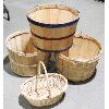 Image 1 : VINT. WEAVED WOOD BASKETS