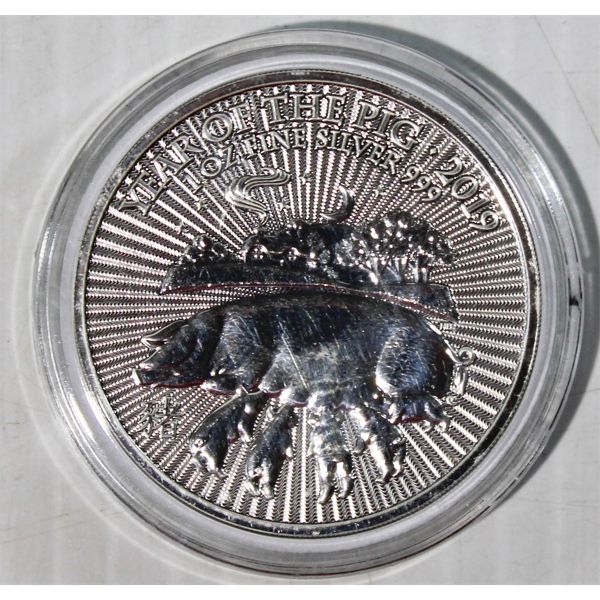 YEAR OF THE PIG 2019 1OZ FINE SILVER COIN