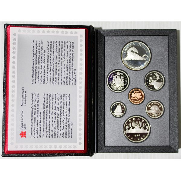 1986 RCM DOUBLE DOLLAR SILVER COIN SET