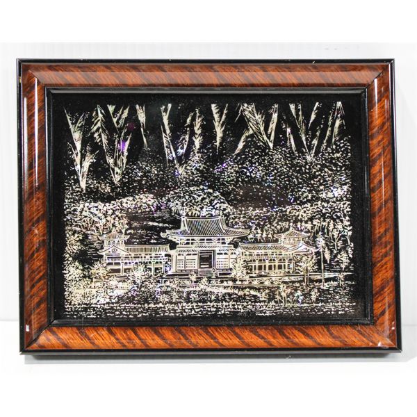 MOTHER OF PEARL STYLE ORIENTAL WALL ART