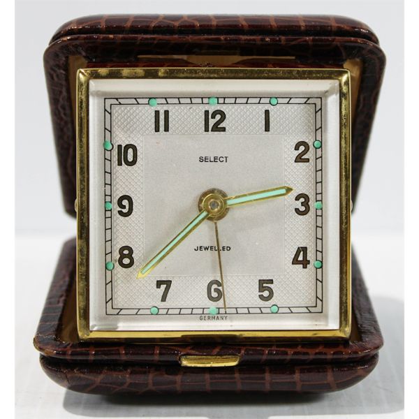 VINT. SELECT TRAVEL CLOCK MADE IN GERMANY