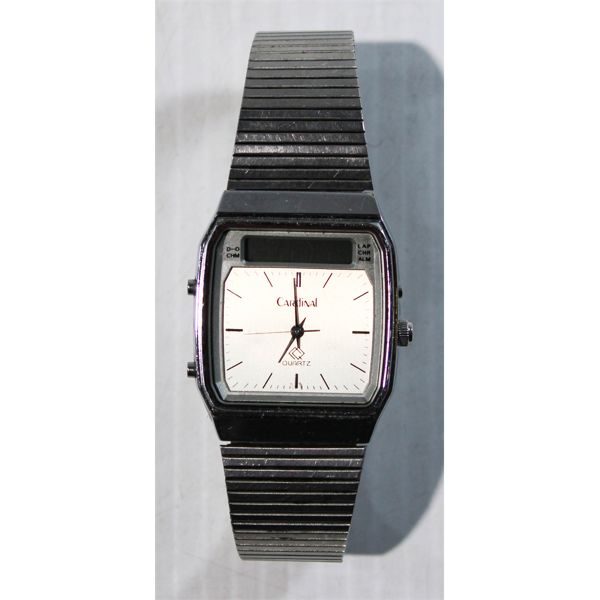 CARDINAL LADIES WATCH W/ DIGITAL DATE DISPLAY