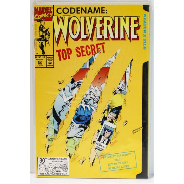 MARVEL CODE NAME WOLVERINE TOP SECRET 30TH