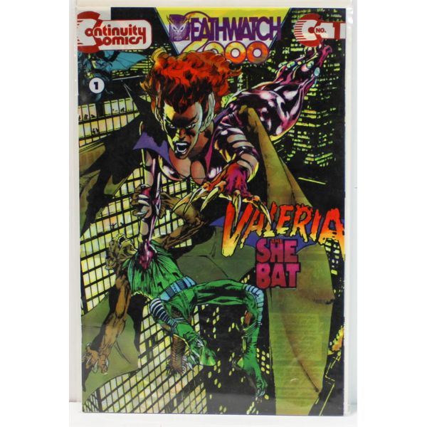 CONTINUITY COMICS #1 DEATHWATCH 2000 VALERIA SHE BAT