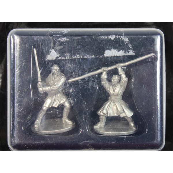 PEWTER STAR WARS DARTH MAUL & QUI GON JINN