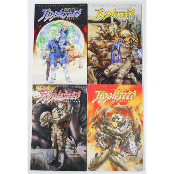 THE PROMETHEAN CHALLENGE APPLESEED MANGA BOOKS 1-4