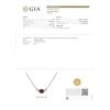 Image 9 : New 18k White Gold 1.13 ctw GIA Pink Sapphire and Diamond Pendant Necklace