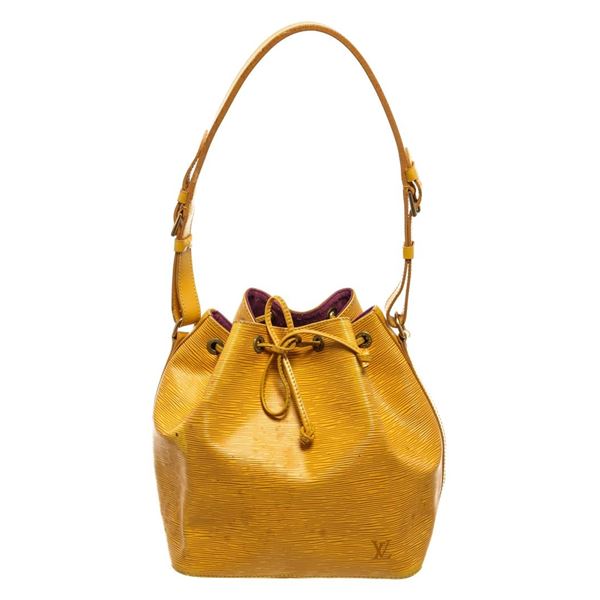 Louis Vuitton Yellow Epi Leather Noe PM Bucket Bag