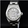 Image 1 : Rolex Ladies Stainless Steel Slate Grey 26MM Oyster Band Wristwatch