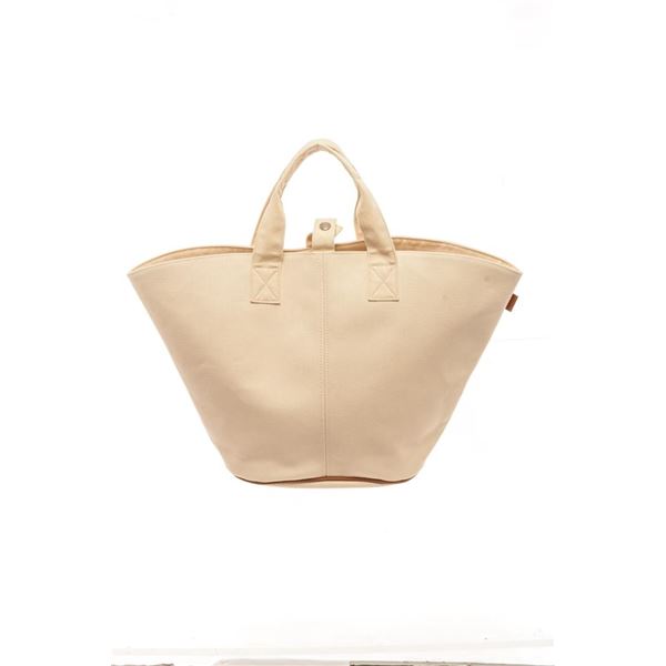 Hermes Ivory Canvas Panier De Plage Tote Bag