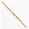 Image 5 : Vintage 18K TT Gold 1.50 ctw Pave Diamond & Polished Graduated Oval Link Bracele
