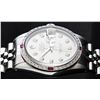 Image 4 : Rolex Mens Stainless Steel Gray Diamond And Ruby Datejust Wristwatch 36MM