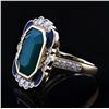 Image 2 : 7.57 ctw Emerald and 1.05 ctw Diamond 18K Yellow Gold Ring (GIA CERTIFIED)