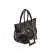 Image 2 : Balenciaga Black Lambskin Leather Velo Tote Bag