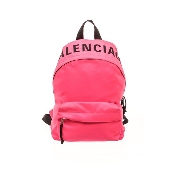 Balenciaga Pink Canvas Mini Backpack