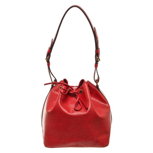 Louis Vuitton Red Epi Leather Noe PM Bag