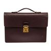 Image 1 : Louis Vuitton Burgundy Taiga Leather Serviette Clado Briefcase