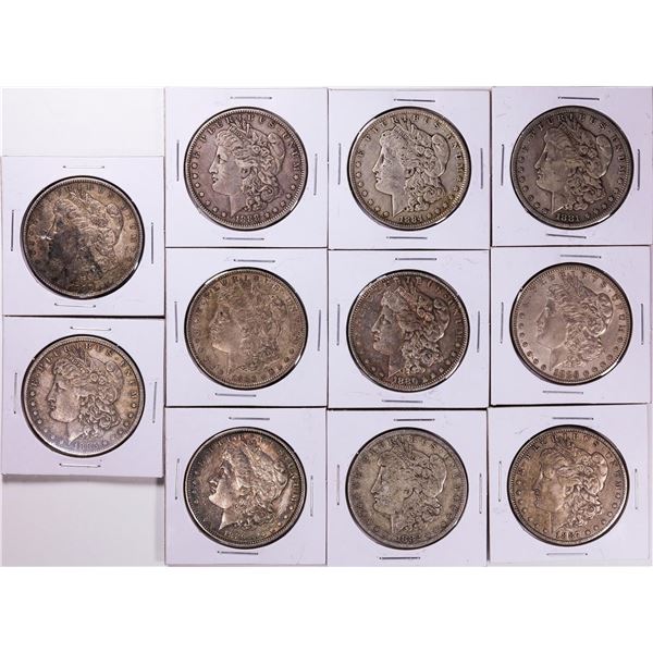 1880-1890 Morgan Silver Dollar Coin Collector's Set