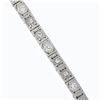 Image 4 : Antique Art Deco 14k White Gold 0.80 ctw European Diamond Filigree Line Bracelet