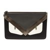 Image 2 : Fendi Black Leather Monster Pouch